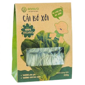 Mì Cải Bó Xôi Ăn Dặm Organic Anpaso 300g