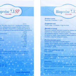 Viên nhai bổ sung lợi khuẩn Bioprolac chewable 7.1 SP - DUOLAC IMPACT - Ảnh 5