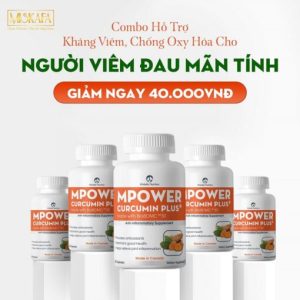 Combo 05 hộp Mpower Curcumin Plus - Công Nghệ BioBDMC 30 Canada