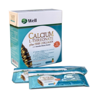 Thực phẩm bổ sung Canxi Collagen Calcium L – Threonate Plus Fish Collagen and Acerola Cherry Extract Pineapple Flavour
