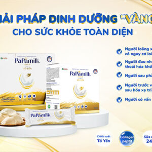 Papamilk Gold hỗ trợ xương khớp - Sữa non tổ yến Hộp 07 Gói - Ảnh 5