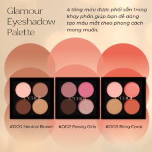 Phấn Mắt Trang Điểm CChoi – Glamour Eyeshadow Palette