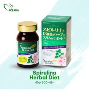 Tảo Spirulina Herbal Diet 60g/ chai (200mg/ viên x 300 viên)