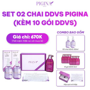 Set 02 chai dung dịch vệ sinh Pigina - Giải pháp toàn diện cho sức khỏe vùng kín