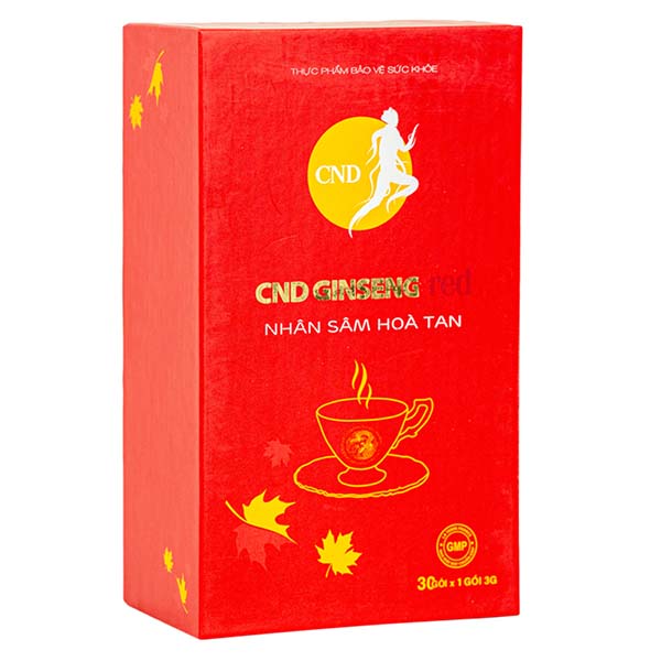 CND Ginseng Red – Nhân sâm hòa tan, hỗ trợ bổ thận, giảm mệt mỏi hộp 30 gói 3 CND Ginseng Red – Nhân sâm hòa tan, hỗ trợ bổ thận, giảm mệt mỏi hộp 30 gói