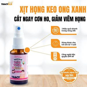 Keo ong xanh Tracybee Propolis Tutti Frutti - Giảm Ho Rát Họng, Viêm Họng 12 Keo ong xanh Tracybee Propolis Tutti Frutti - Giảm Ho Rát Họng, Viêm Họng - Ảnh 5