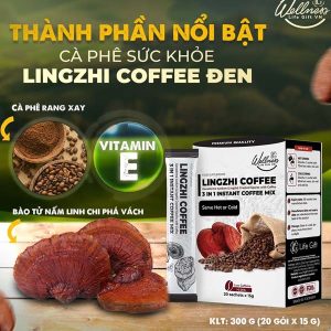 Lingzhi Coffee 3In1 - Cà phê sức khỏe Lingzhi Coffee Đen