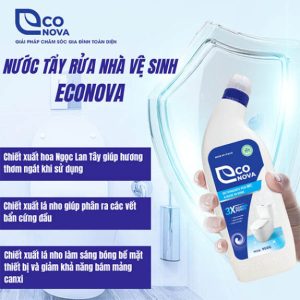 Combo 03 Nước tẩy rửa nhà vệ sinh Econova - Giải pháp làm sạch hoàn hảo