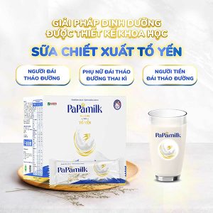 Sữa non tổ yến Papamilk Diasure Cho Người Tiểu Đường & Mẹ Bầu