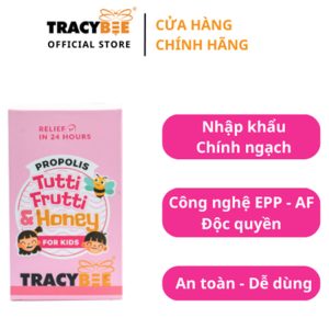 Keo ong xanh Tracybee Propolis Tutti Frutti - Giảm Ho Rát Họng, Viêm Họng 10 Keo ong xanh Tracybee Propolis Tutti Frutti - Giảm Ho Rát Họng, Viêm Họng - Ảnh 3