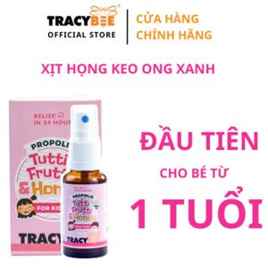 Keo ong xanh Tracybee Propolis Tutti Frutti - Giảm Ho Rát Họng, Viêm Họng 11 Keo ong xanh Tracybee Propolis Tutti Frutti - Giảm Ho Rát Họng, Viêm Họng - Ảnh 4
