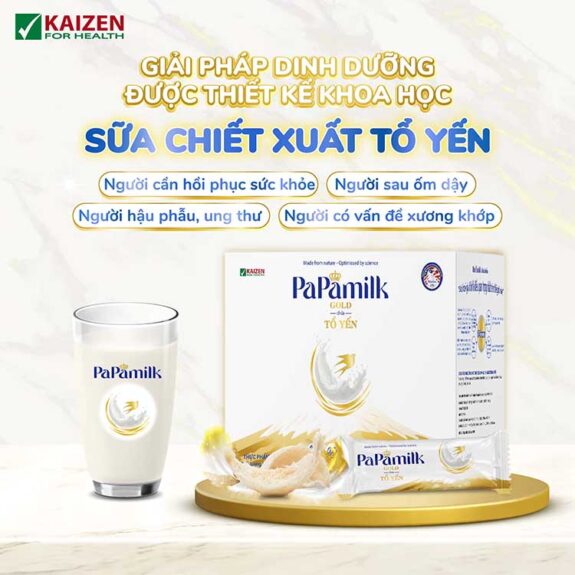 Sữa non tổ yến Papamilk Gold hỗ trợ xương khớp - Hộp 24 Gói 6 Sữa non tổ yến Papamilk Gold hỗ trợ xương khớp - Hộp 24 Gói - Ảnh 4