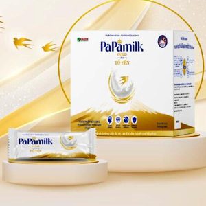 Sữa non tổ yến Papamilk Gold hỗ trợ xương khớp - Hộp 24 Gói