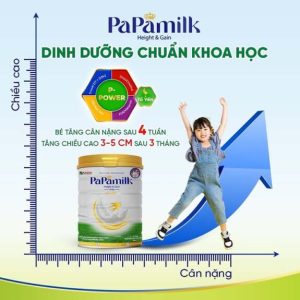 PaPamilk Height Gain - Sữa non 24H Tổ Yến dành cho trẻ từ 1-19 tuổi ( Lon 830gr) - Ảnh 6
