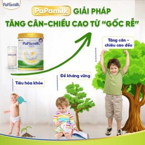 PaPamilk Height Gain - Sữa non 24H Tổ Yến dành cho trẻ từ 1-19 tuổi ( Lon 830gr) - Ảnh 5