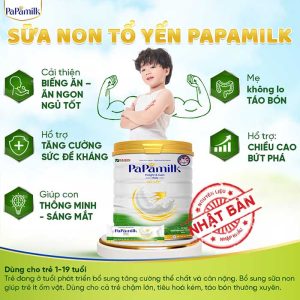 PaPamilk Height Gain - Sữa non 24H Tổ Yến dành cho trẻ từ 1-19 tuổi ( Lon 830gr) - Ảnh 3