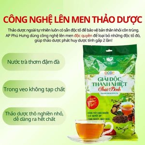 Trà Giải Độc Thanh Nhiệt Thái Bình - Tinh hoa thảo dược, gửi gắm sức khỏe - Ảnh 4