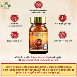 Thực phẩm bảo vệ sức khỏe BIKEN KINASE GOLD - Ảnh 3