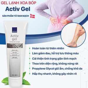 Abena Active Gel - Gel Lạnh Xoa Bóp Giảm Đau Từ Đan Mạch - Ảnh 2