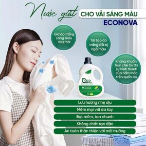 Econova Bucato 2 in 1 - Bí quyết quần áo sạch thơm