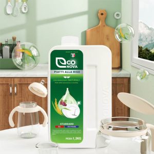 Nước rửa chén gạo Econova - Sạch bóng chén đĩa, an toàn dịu nhẹ từ gạo - Ảnh 3