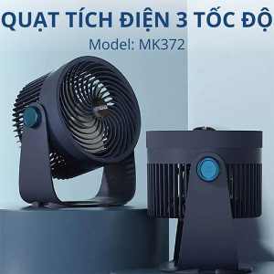 Kachi MK372 - Quạt tích điện pin 4000mAh Đánh bay nóng bức mọi lúc mọi nơi - Ảnh 2