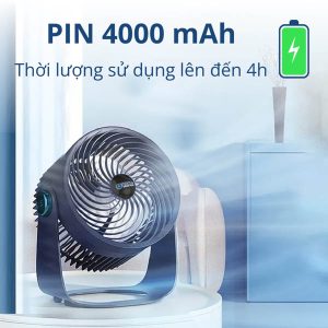 Kachi MK372 - Quạt tích điện pin 4000mAh Đánh bay nóng bức mọi lúc mọi nơi - Ảnh 4