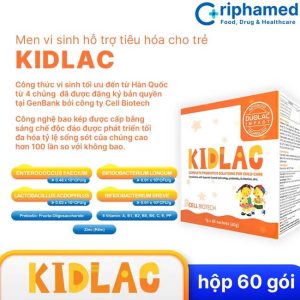 Kidlac - Men vi sinh hỗ trợ tiêu hóa cho trẻ ( hộp 60 gói ) - Ảnh 3