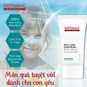 Cell Fusion C Expert Mild Care Suncream SPF 50+/ PA - Hoàn Hảo Cho Da Nhạy Cảm, Mẹ Bầu và Da Hư Tổn - Ảnh 2