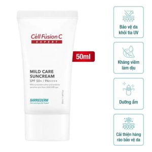 Cell Fusion C Expert Mild Care Suncream SPF 50+/ PA - Hoàn Hảo Cho Da Nhạy Cảm, Mẹ Bầu và Da Hư Tổn - Ảnh 4