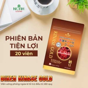 Biken Kinase Gold Nhật Bản Cho Sức Khỏe Mạch Máu & Trí Não - Ảnh 3