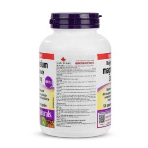 Magnesium Bisglycinate 200 mg WEBBER NATURALS - Cho Cơ Bắp Và Giấc Ngủ Sâu - Ảnh 4