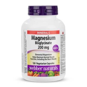 Magnesium Bisglycinate 200 mg WEBBER NATURALS - Cho Cơ Bắp Và Giấc Ngủ Sâu