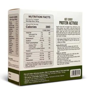 Bột Cordy Protein ActivGo Đạm Thực Vật Kết Hợp Đông Trùng Hạ Thảo - Ảnh 3