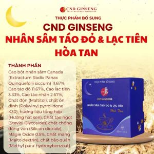 Sâm Táo Đỏ Lạc Tiên Hòa Tan - Cải Thiện Giấc Ngủ - Ảnh 3