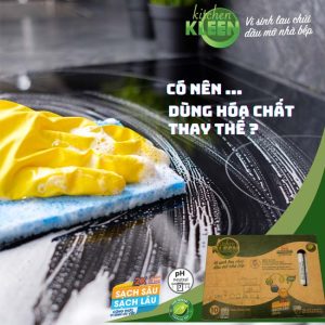 Hộp Vi Sinh Lau Chùi Kitchen Kleen - Giải Pháp Đánh Bay Dầu Mỡ - Ảnh 4