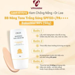 Kem Chống Nắng Bakuchiol +Dr.lee Nâng Tone, Kiềm Dầu Và Ngừa Lão Hóa - Ảnh 4