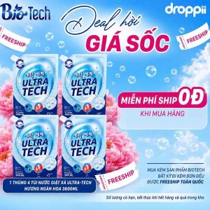 Nước Giặt Xả Ultra Tech - Bí Quyết Giặt Giũ Sạch Sâu Hương Ngàn Hoa